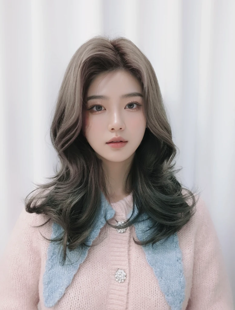 Best Quality, 8k, Masterpiece, (Portrait: 1.3), (photo realistic:1.4), (hyper realistic:1.4), Sharp Focus, looking at viewer, (smoother lighting:1.1), (increase cinematic lighting quality:0.9), realistic lighting, backlighting, light on face, ray trace, (brightening light:1.2), (Increase quality:1.4), sharp detail, (best quality real texture skin:1.4), finely detailed eyes, black_eyes, finely detailed face, 25 year old Korean woman