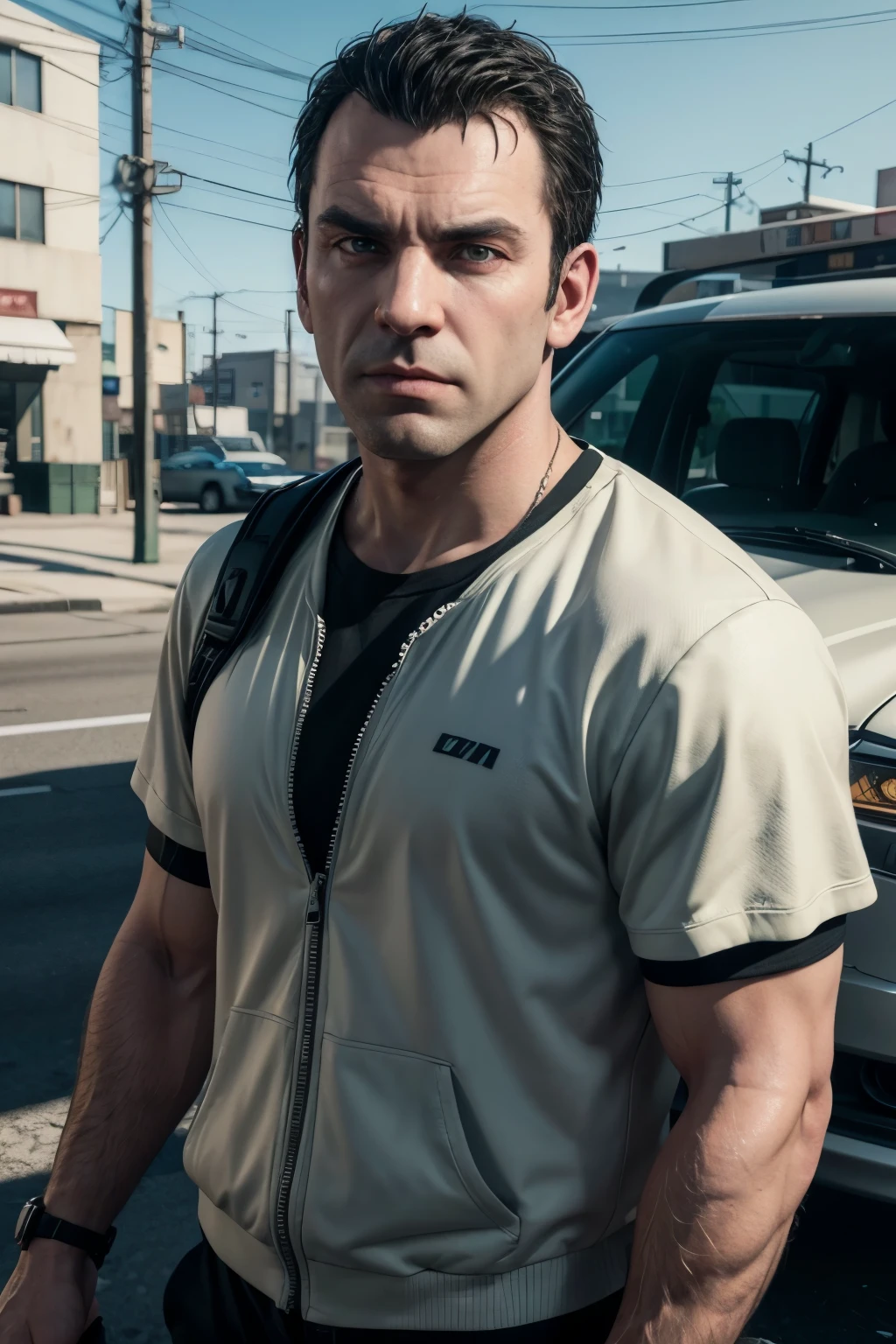 create an Ultra realistic 8k image in GTA6 style