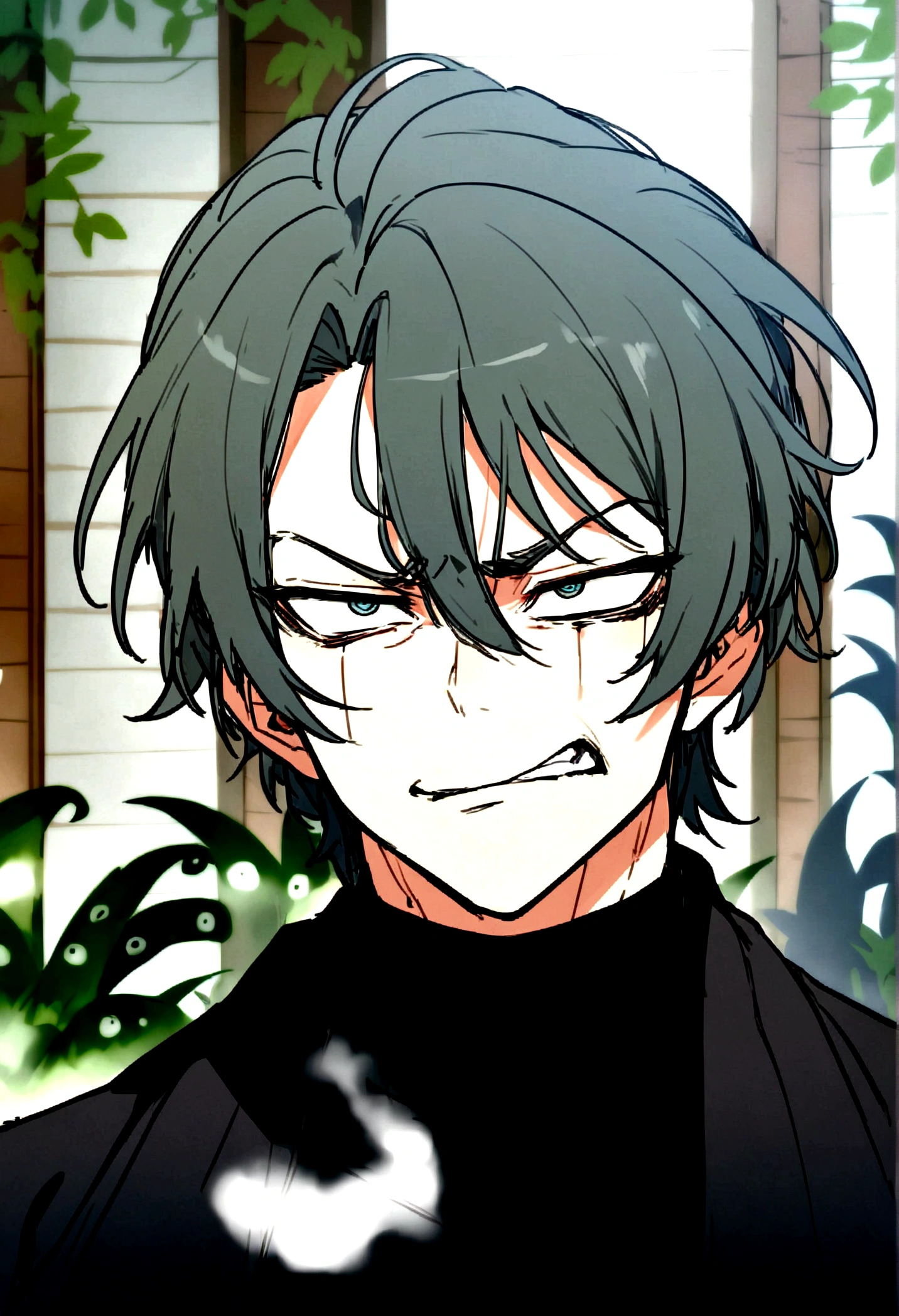 ((Man)),((tanned skin)),((Mad eyes)),((tall)),((muscular)),((shut his mouth))