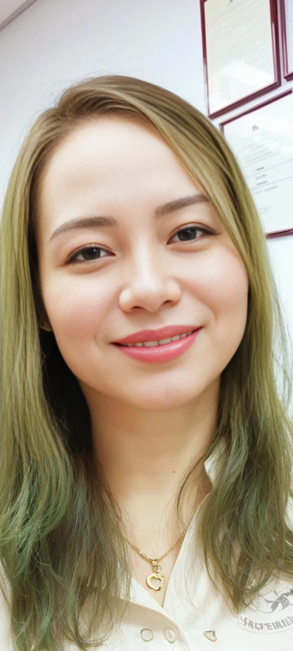 ((Highest quality、8K、masterpiece:1.3)), Upper Body, Sharp focus:1.2, Beautiful woman with perfect figure:1.4, Slim Abs:1.1, The background is the office, ((Shortcuts、Very huge boobs bigger than a face:1.85)), (She is wearing a silver leather sleeveless turtleneck bodycon dress, A fascinating and bursting Big , Soft big ass, Slim and toned waist, Smile at the audience:1.2), Highly detailed face and skin texture, Fine grain, double eyelid