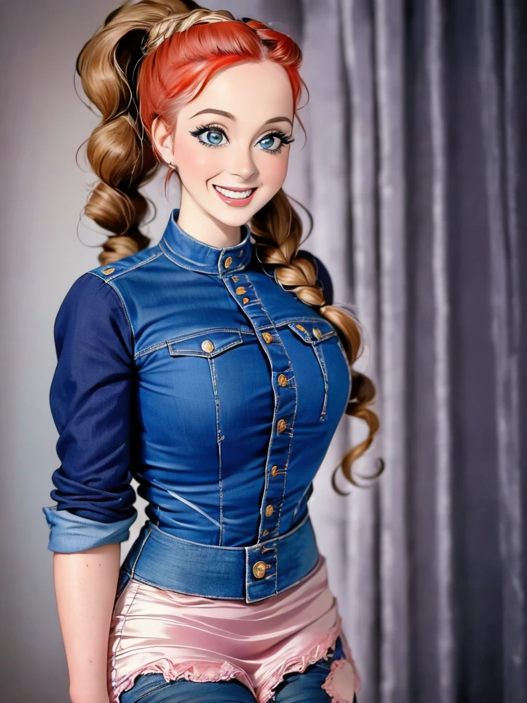 arafed photo of a woman with a ponytail and a jacket, in her early 20s, 1 9 4 0 s haircut, in her early 3 0, 1940s, 1 9 4 0 s, young dolly parton, ww2 era, by Albert Welti, circa 1940s, 1940's photography