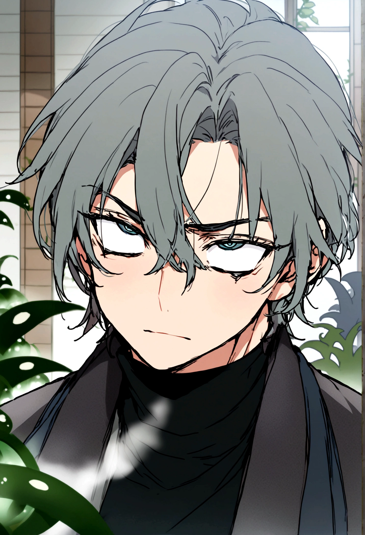 ((Man)),((tanned skin)),((Mad eyes looked another way)),((tall)),((muscular))
