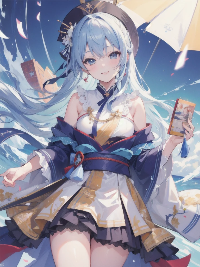 ((masterpiece, best quality)),4k, High detail, HoshimachiSuisei, smile, close-up