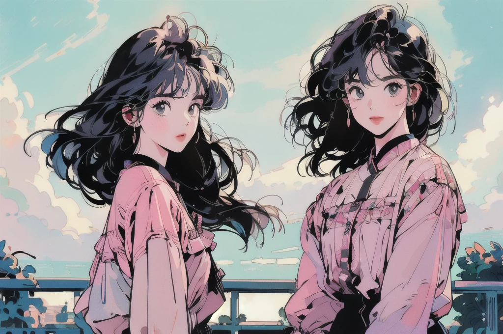 Upper Body、1 female、Highest quality、14k、The wind is blowing、One female。White camisole、sunset、Skyscraper、Transmission lines、pedestrian crossing、signboard、((((Mysterious目)))、(((Mysterious)))、Different hair colors、Detailed Hair、Detailed Background、Highest quality、Light Lighting、Backlight、dim、cloud、front、(((Overhead shot)))、Seeing the backlight of the audience、dim、cloud、frontの顔、Looking at the audience、Various hairstyles、Very beautiful woman、noble、Apartment balcony、Mr.々From an angle
