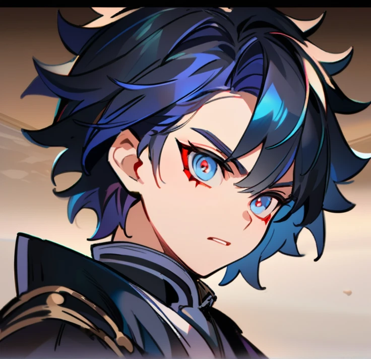 Demon Slayer, a 19-year-old boy with features similar to Yoriichi Tsugikuni, emerald blue eyes, highly detailed image --ar 4:5 --s 500 --v 6 --stylize 750