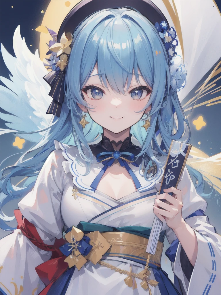 ((masterpiece, best quality)),4k, High detail, HoshimachiSuisei, smile, close-up