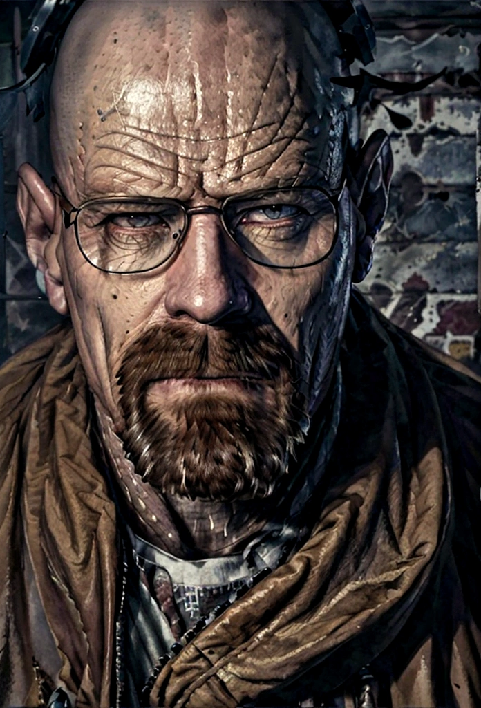 A gritty, high-contrast portrait of Walter White, the central character from the acclaimed TV series "Breaking Bad". Walter's intense, weathered face dominates the frame, with his piercing eyes and determined expression conveying a sense of the character's transformation from a mild-mannered chemistry teacher to a ruthless criminal mastermind. The lighting is dramatic, casting deep shadows and highlights that accentuate Walter's rugged features. The overall aesthetic is dark, moody and evocative of the show's tense, high-stakes drama. This would make for a compelling and visually striking movie poster or key art that captures the essence of this iconic television character.
A gritty, high-contrast portrait of Walter White, the central character from the acclaimed TV series "Breaking Bad". Walter's intense, weathered face dominates the frame, with his piercing eyes and determined expression conveying a sense of the character's transformation from a mild-mannered chemistry teacher to a ruthless criminal mastermind. The lighting is dramatic, casting deep shadows and highlights that accentuate Walter's rugged features. The overall aesthetic is dark, moody and evocative of the show's tense, high-stakes drama. This would make for a compelling and visually striking movie poster or key art that captures the essence of this iconic television character.