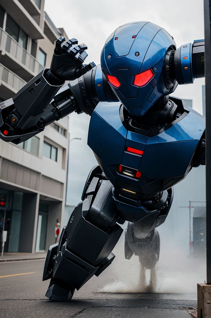 Robot attacks human