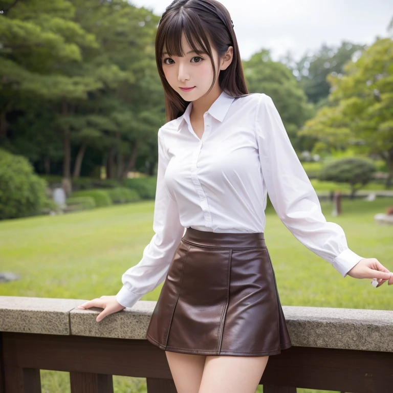 High resolution mini skirt Japanese beauty G-cup Neat