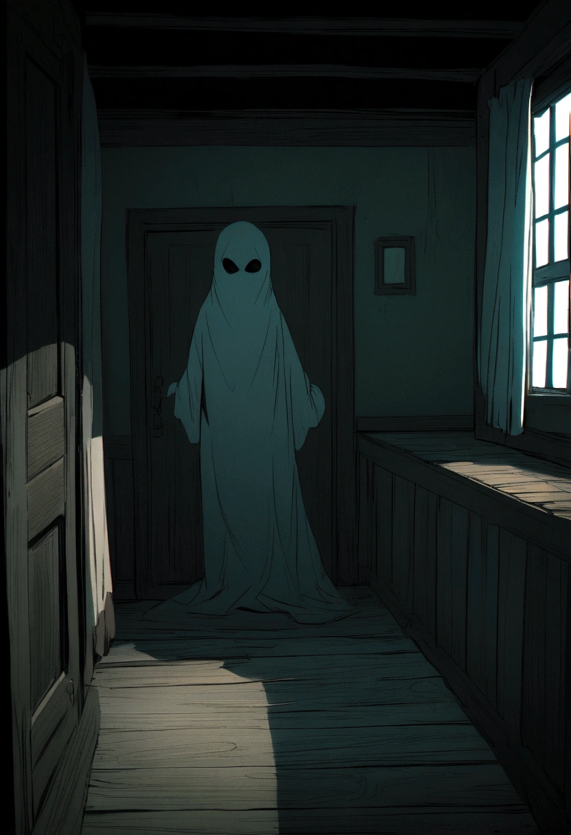 Unnatural hd situation ghost hunted house ugly fearing atmosphere