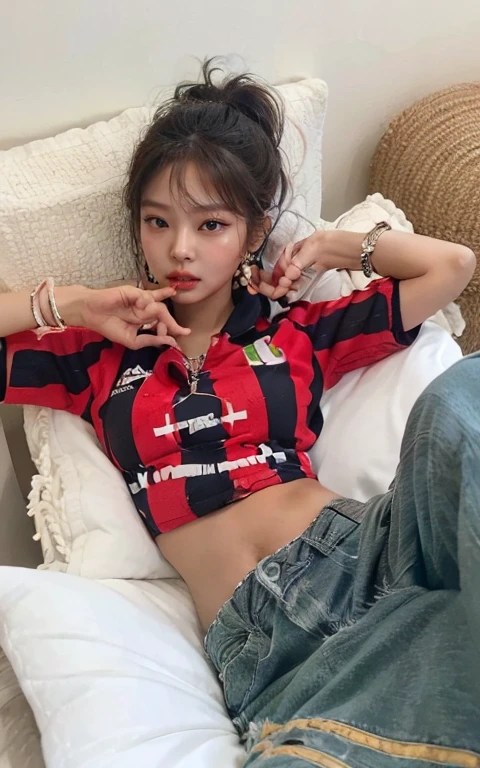 Jennie kim face, full lips, big eyes, tanned skin, realistic, photorealistic, high quality, 8k, hdr.