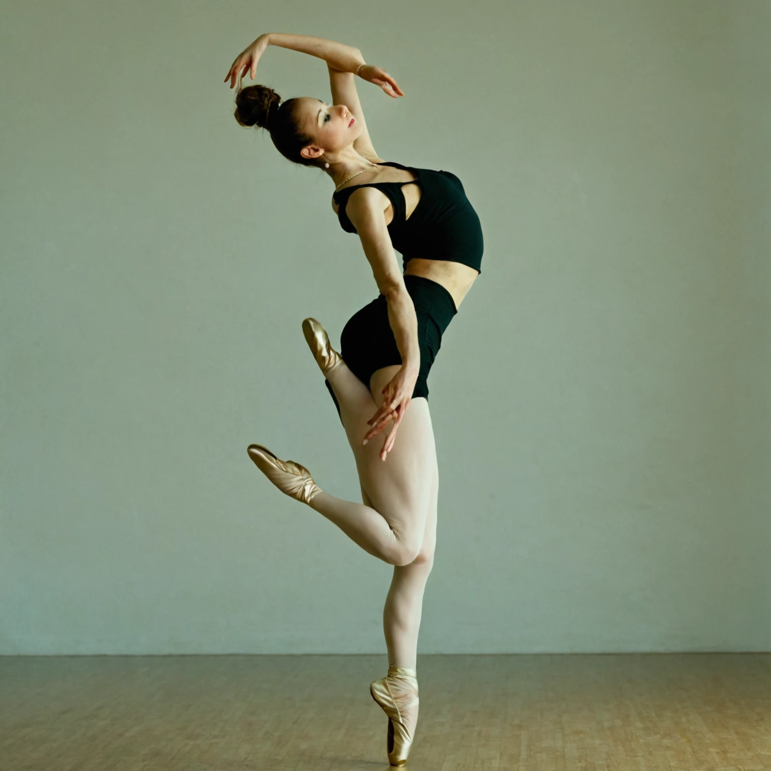 dancer in room , front view