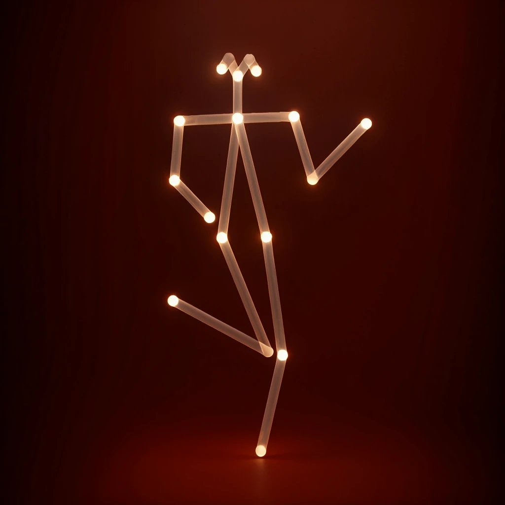 dancer in room , front view