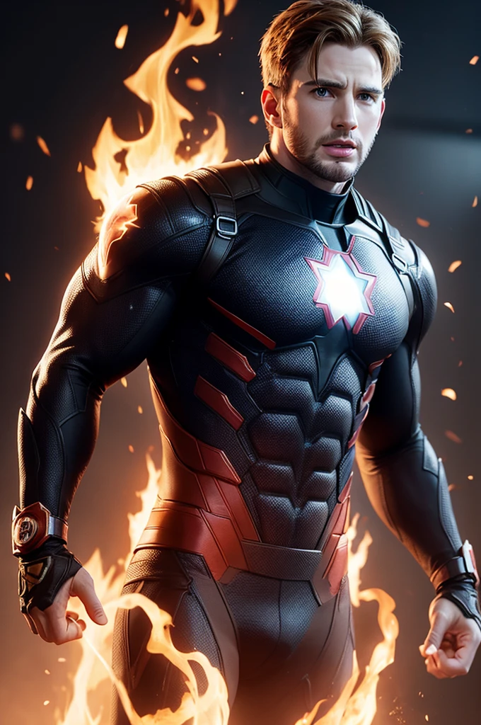 Human Torch Chris Evans