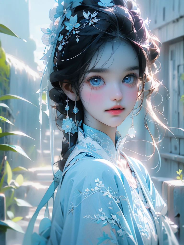 delicate Cute Girls light blue
