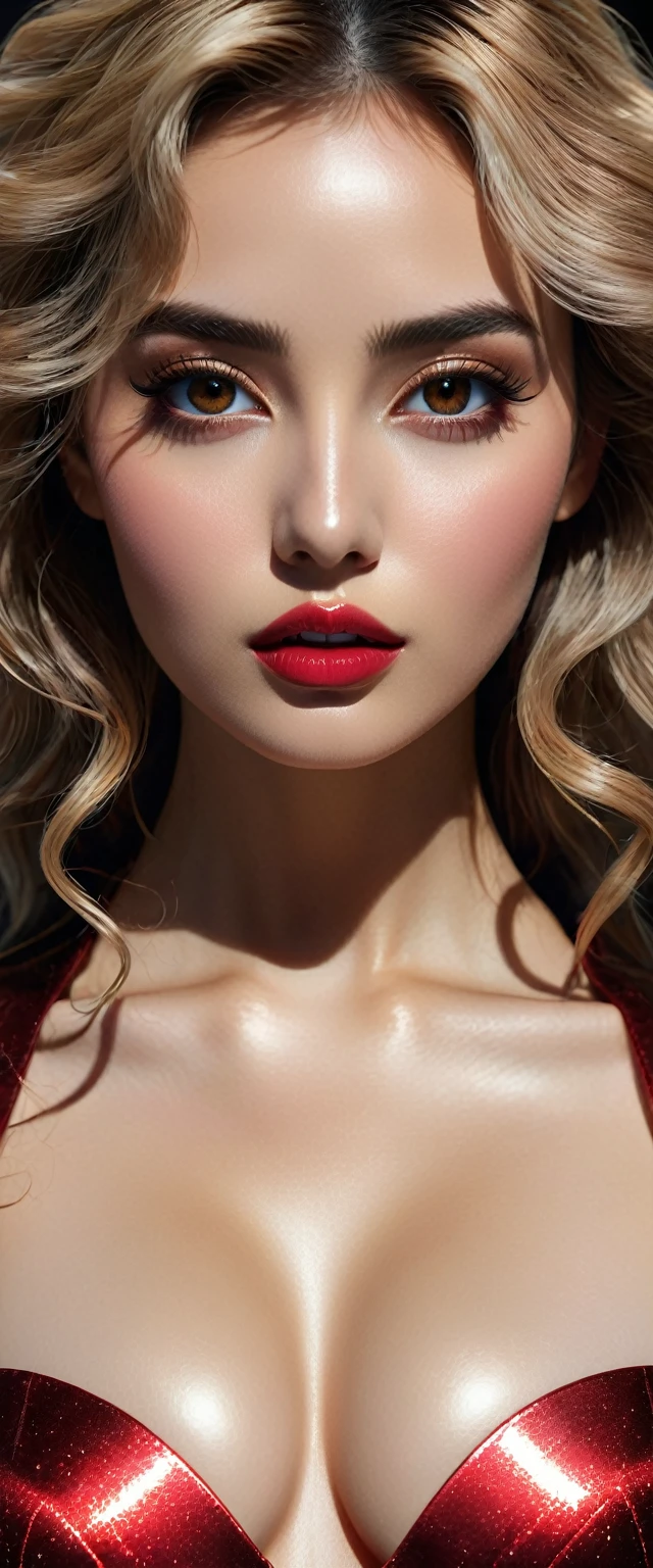 ((Highest quality, 8k, masterpiece: 1.3)), sharp: 1.2, Perfect Body Beauty: 1.4,From the top side, Focus on the neck, Highest quality, Beautiful female curves from ear to neck, close, Updo, Fascinating lighting