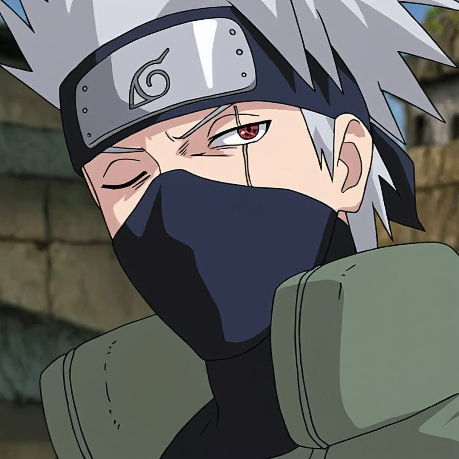 anime character with a black face and a black mask, kakashi hatake, kakashi, from naruto, he has dark grey hairs, joker looks like naruto, joker as naruto, pain from naruto, shinobi, best anime character design, itatchi uchiha, anime character, as an anime character, sougetsu, naruto, akatsuki akira