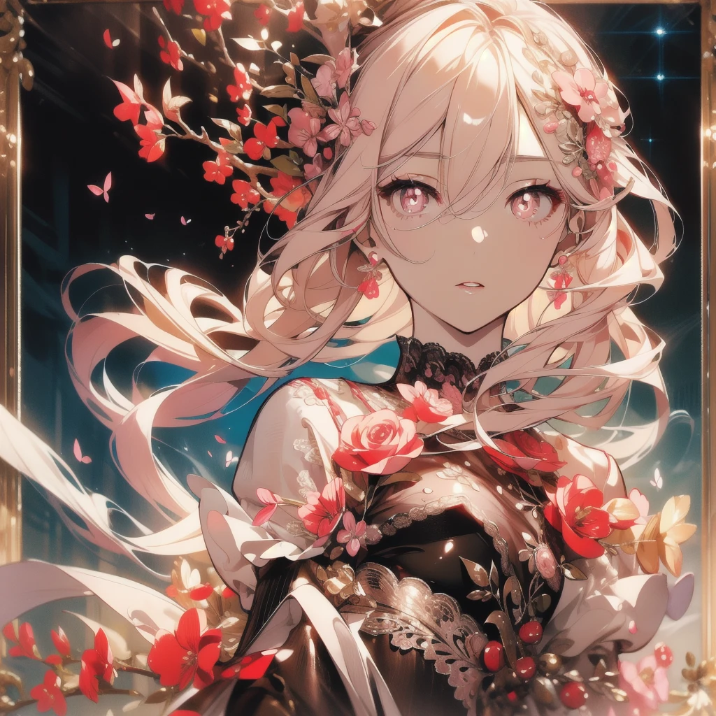 ((masterpiece, best quality)), Delicate face, Character Design Sheet,Full Body Love, Perfect proportion,Rich in details, Multiple poses and expressions, Very detailed, depth, Many parts,Beautiful girl,Suit,Lace pantyhose,Pale pink pupils,Epic and beautiful character art,Natural light