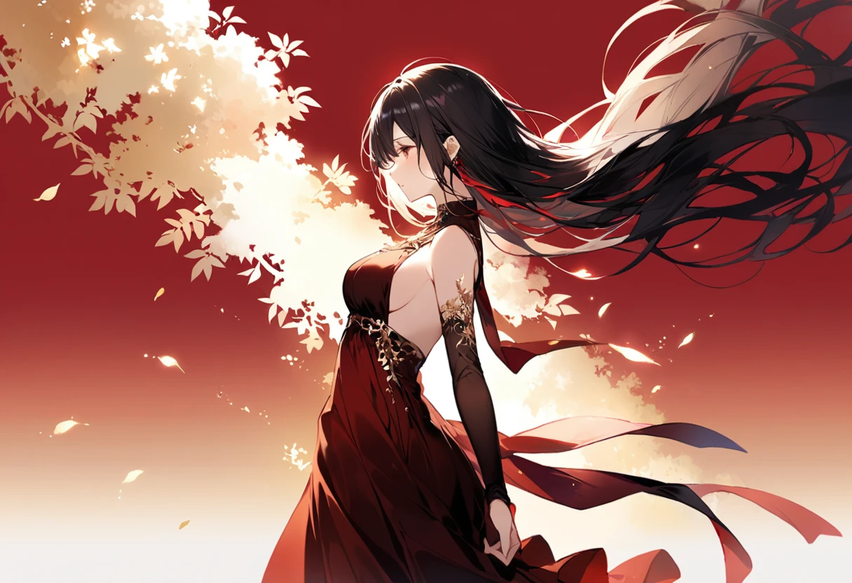 a boy with his hand covered in blood on the other side a girl with her head held high with the moon in the background