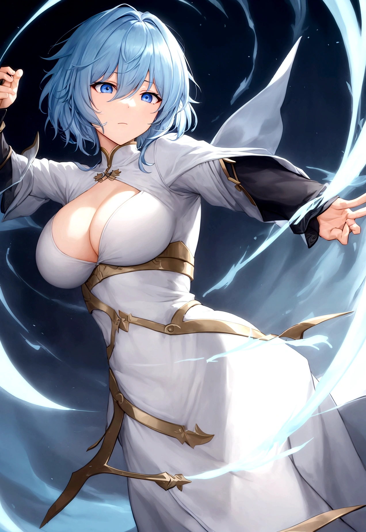 Calm and light々However,、Very devoted and kind to those he can trust、I have a deep affection for the protagonist.、Has high combat ability、He is especially skilled in close combat.、You can also use magic、Mainly uses his own powers in battle、Looks like short hair、Big Breasts、The eyes are wide open.
