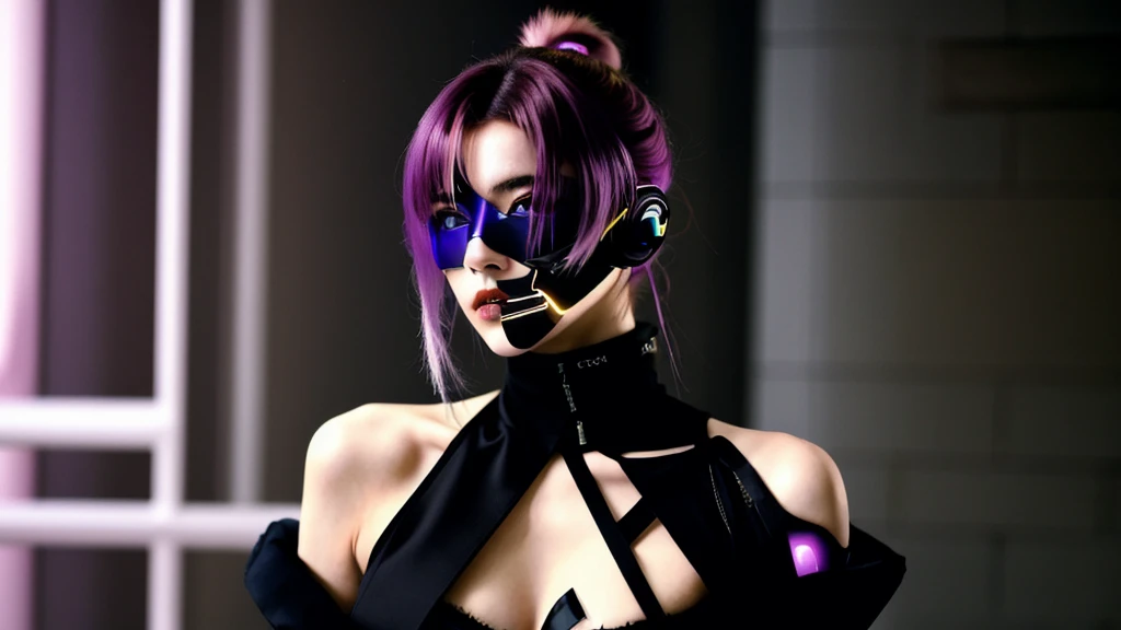フェイスペイントをしたサイボーグのBeauty, whole body, cyber punk, Fashion Model, Beauty, masterpiece, Francis Bacon's painting style