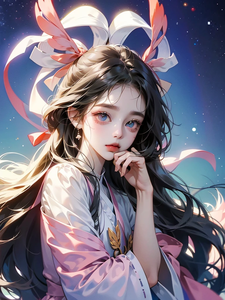 delicate　Big eyes　I have long hair　Cute girl　笑う　パステルカラー