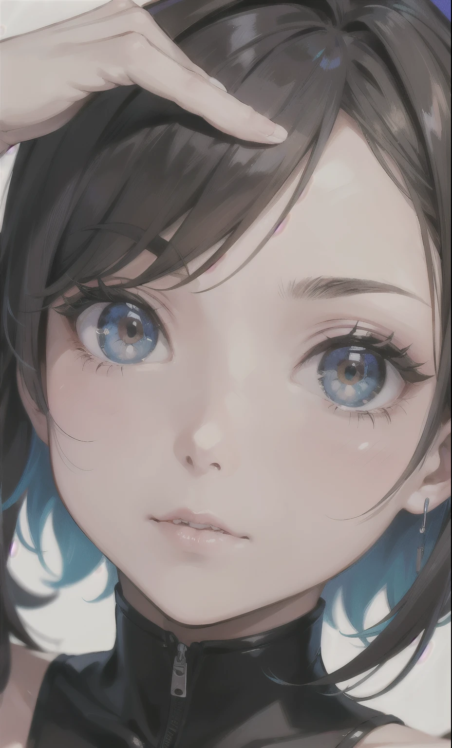 Close-up of a girl's head underwater、Ultra-detailed rendering、colorful、Lots of flowers、Splash、Drops of water
