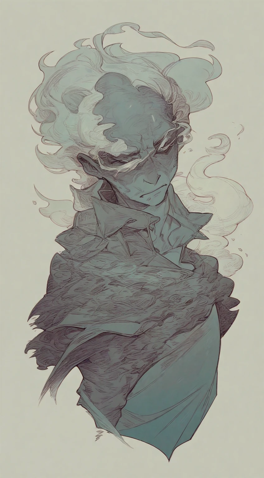 smoke coming from the sides 