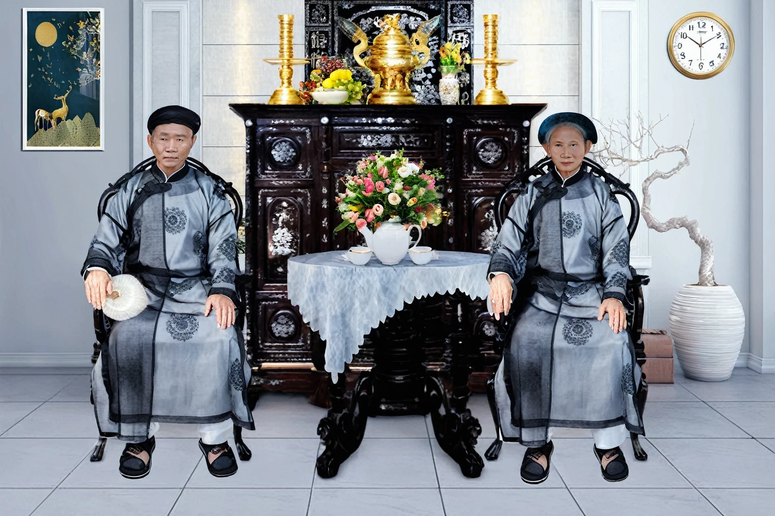 a couple vietnamese , masterpiece,best quality,(photorealistic:1.1),8k raw photo,a,detailed face,detailed skin,depth of field,