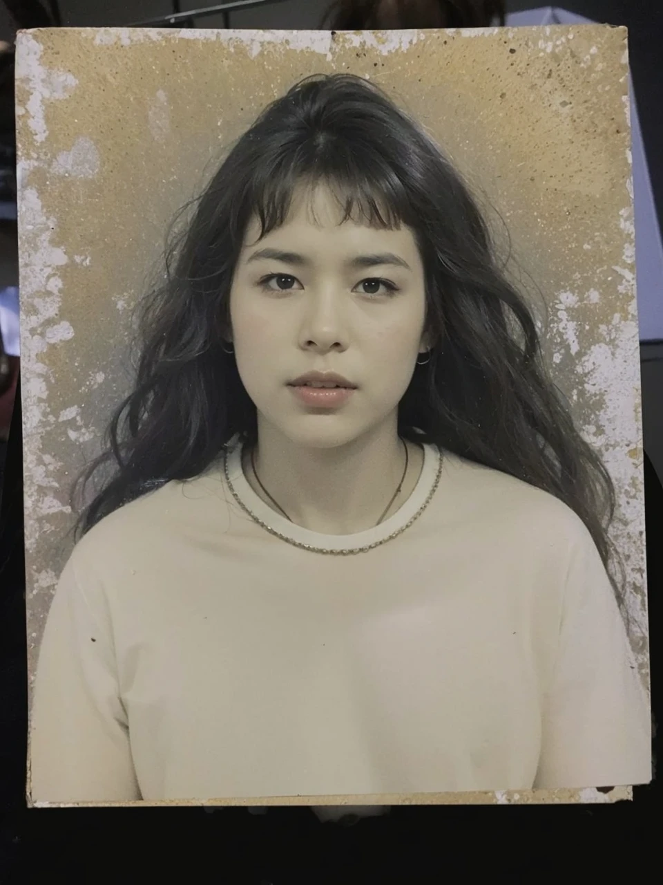 Photography of a woman with a white tshirt and a black hair,brown skin color, in a realistic style,high details realistic skin, centered portrait, color portrait, photorealistic portrait of bjork, in the style of  an closeup portrait, half body portrait of juliana, photo of realistic woman, fine art portrait, medium close up portrait, detailed portrait, high details portrait