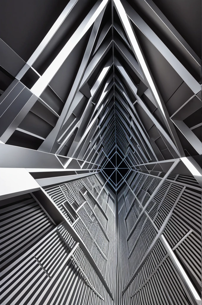 Optical illusion with geometric figures and symmetry 