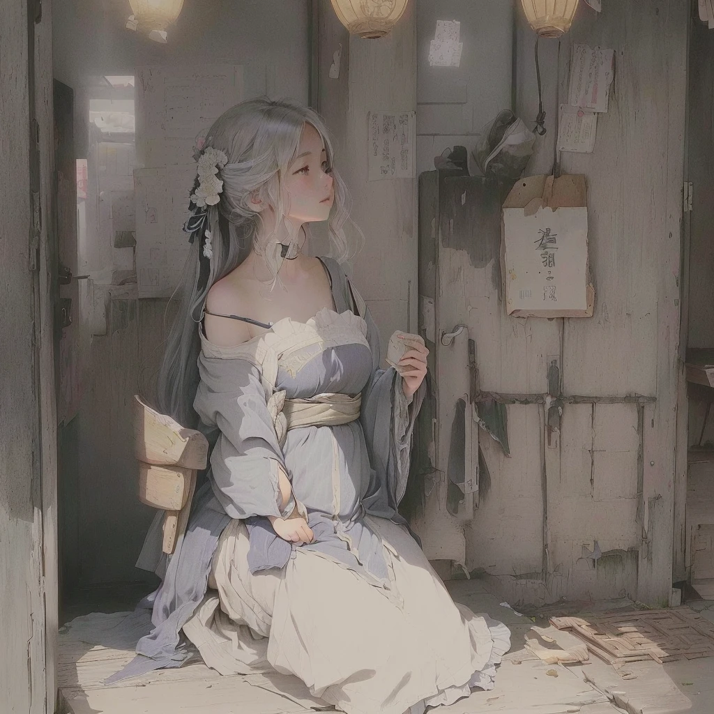 There is a picture of a woman sitting on a bed, Gwaiz, painted in anime painter studio, made with anime painter studio, artwork in the style of Gwaiz, Gwaiz on pixiv artstation, Gwaiz masterpiece, Gwaiz on artstation pixiv, Zerochan Art, Digital art on pixiv, anime. Soft lighting 1. Scenery and Cityscape in the Early Meiji Era
After the Meiji Restoration, Japan underwent rapid modernization and civilization. Consequently, many changes and reforms occurred. Below is a detailed explanation of the scenery, appearance of the poor, occupations, and cityscapes in the early Meiji period (1868 to the early 1880s).
2. Appearance of the Poor
Life for the impoverished and lower classes remained harsh. In particular, in urban areas, people migrated from rural areas or unemployed artisans gathered, intensifying competition in the labor market. Many of them struggled with poverty, often residing in slums or around temples.
3. Occupations
Meiji early Japan witnessed a diversification of occupations. Traditional agriculture and handicrafts were accompanied by the rise of modern industry and commerce. Particularly in urban areas, factory workers, shop clerks, and transporters increased, giving rise to new professions. However, many in these occupations endured harsh working conditions.
4. Influence of Civilization and Enlightenment
During the Meiji era, Western cultural influences spread rapidly. Changes in clothing, dietary habits, and the proliferation of Western-style architecture advanced, especially in urban areas. Conversely, this development posed a threat to traditional culture and lifestyles, resulting in societal upheaval and adaptation challenges.
5. Social Change and Policy Influence
While promoting modernization policies, the government also addressed poverty and social issues. Legislation for labor protection and charitable activities to aid the poor were implemented. Nevertheless, living conditions for the impoverished scarcely improved.
The early Meiji period marked a rapid transformation in Japan, with complex soci