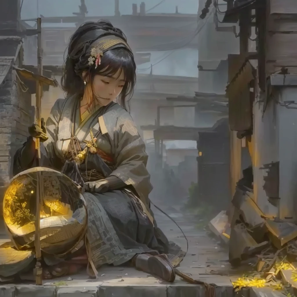 Anime-style image of a woman sitting on a bench holding a glass ball, artwork in the style of Gwaiz, Gwaiz, Zerochan Art, Created by Anime Painter Studio, Gwaiz on pixiv artstation, Digital art on pixiv, Advanced Digital Animation Art”, Painted in an anime artist's studio, Gwaiz on artstation pixiv1. Scenery and Cityscape in the Early Meiji Era
After the Meiji Restoration, Japan underwent rapid modernization and civilization. Consequently, many changes and reforms occurred. Below is a detailed explanation of the scenery, appearance of the poor, occupations, and cityscapes in the early Meiji period (1868 to the early 1880s).
2. Appearance of the Poor
Life for the impoverished and lower classes remained harsh. In particular, in urban areas, people migrated from rural areas or unemployed artisans gathered, intensifying competition in the labor market. Many of them struggled with poverty, often residing in slums or around temples.
3. Occupations
Meiji early Japan witnessed a diversification of occupations. Traditional agriculture and handicrafts were accompanied by the rise of modern industry and commerce. Particularly in urban areas, factory workers, shop clerks, and transporters increased, giving rise to new professions. However, many in these occupations endured harsh working conditions.
4. Influence of Civilization and Enlightenment
During the Meiji era, Western cultural influences spread rapidly. Changes in clothing, dietary habits, and the proliferation of Western-style architecture advanced, especially in urban areas. Conversely, this development posed a threat to traditional culture and lifestyles, resulting in societal upheaval and adaptation challenges.
5. Social Change and Policy Influence
While promoting modernization policies, the government also addressed poverty and social issues. Legislation for labor protection and charitable activities to aid the poor were implemented. Nevertheless, living conditions for the impoverished scarcely improved.
The early Meiji period marked a rapid transformation in Japan, with complex social landscapes involving challenges