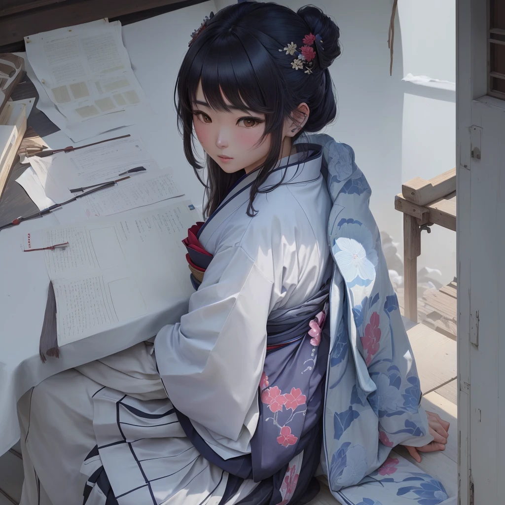 Anime-style image of a woman in a kimono sitting on a chair, Gwaiz, Zero-chan art, artwork in the style of Gwaiz, Painted in an anime artist's studio, Zero-chan, by Shimo, Beautiful anime art, Gwaiz on pixiv artstation, Jellyfish Shrine Maiden, Created by Anime Painter Studio, Onmyoji detailed art 1. Scenery and Cityscape in the Early Meiji Era
After the Meiji Restoration, Japan underwent rapid modernization and civilization. Consequently, many changes and reforms occurred. Below is a detailed explanation of the scenery, appearance of the poor, occupations, and cityscapes in the early Meiji period (1868 to the early 1880s).
2. Appearance of the Poor
Life for the impoverished and lower classes remained harsh. In particular, in urban areas, people migrated from rural areas or unemployed artisans gathered, intensifying competition in the labor market. Many of them struggled with poverty, often residing in slums or around temples.
3. Occupations
Meiji early Japan witnessed a diversification of occupations. Traditional agriculture and handicrafts were accompanied by the rise of modern industry and commerce. Particularly in urban areas, factory workers, shop clerks, and transporters increased, giving rise to new professions. However, many in these occupations endured harsh working conditions.
4. Influence of Civilization and Enlightenment
During the Meiji era, Western cultural influences spread rapidly. Changes in clothing, dietary habits, and the proliferation of Western-style architecture advanced, especially in urban areas. Conversely, this development posed a threat to traditional culture and lifestyles, resulting in societal upheaval and adaptation challenges.
5. Social Change and Policy Influence
While promoting modernization policies, the government also addressed poverty and social issues. Legislation for labor protection and charitable activities to aid the poor were implemented. Nevertheless, living conditions for the impoverished scarcely improved.
The early Meiji period marked a rapid transformation in Japan, with complex social landscapes involving challenges faced by the po