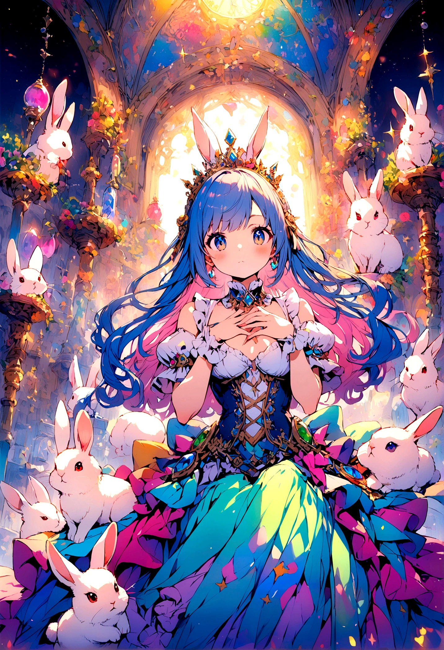 Princess with a rabbit 