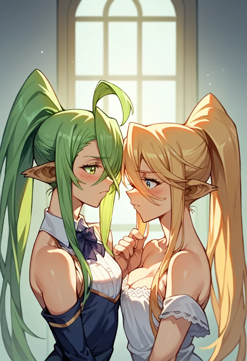 score_9, score_8_up, score_7_up, score_6_up, score_5_up, score_4_up, (source_anime), 2girls, monster musume no Iru Nichijou, papi, Centorea