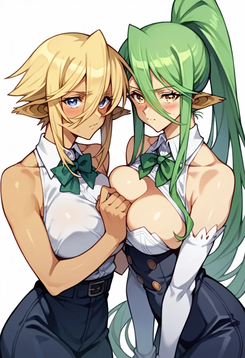 score_9, score_8_up, score_7_up, score_6_up, score_5_up, score_4_up, (source_anime), 2girls, monster musume no Iru Nichijou, papi, Centorea