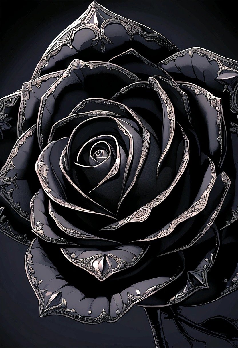 Vlack rose close up, beautiful black rose