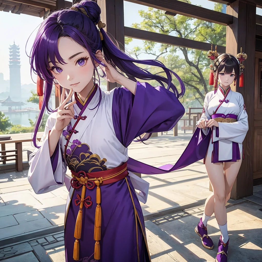 Clan Lan. china. man. Purple Hanfu