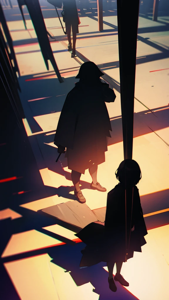 Picture of a person in the shadows