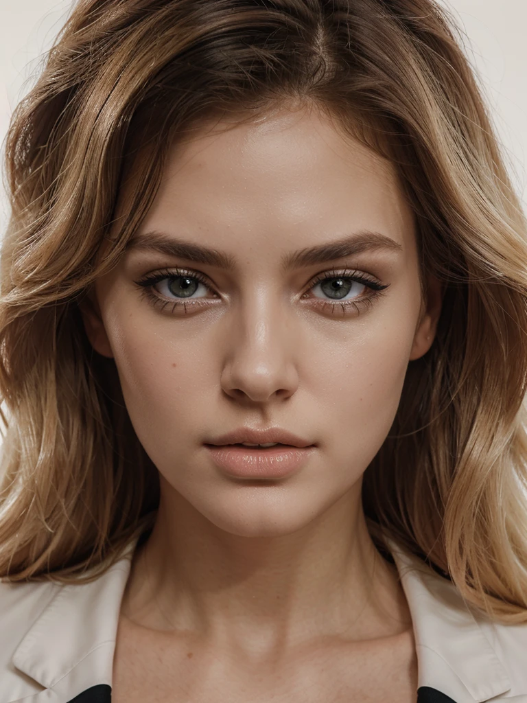 beautiful blonde women, photo shoot, plain white background, oversize black suit blazer, detailed facial features, detailed eyes and lips, elegant poses, cinematic lighting, high-quality, photorealistic, 8k, hyper-detailed, intricate, masterpiece