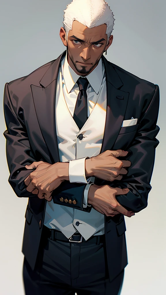 black man wearing a suit