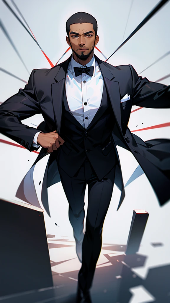 black man wearing a suit