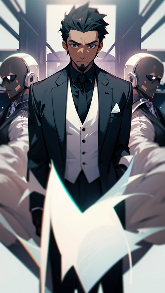 black man wearing a suit