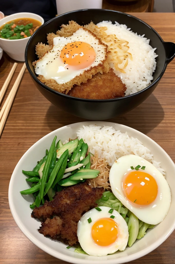 カツRice bowl,Tonkatsu,Rice bowl,egg