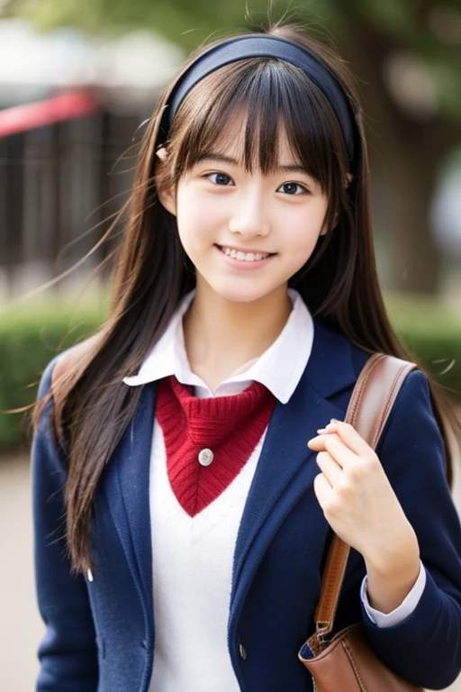 Cute high school student