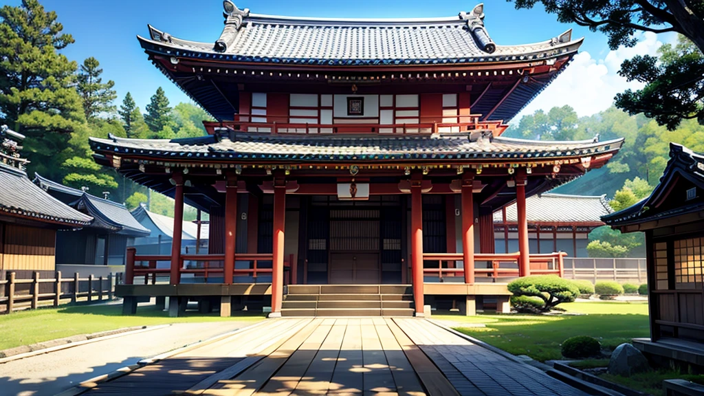 a japanese temple photo from front