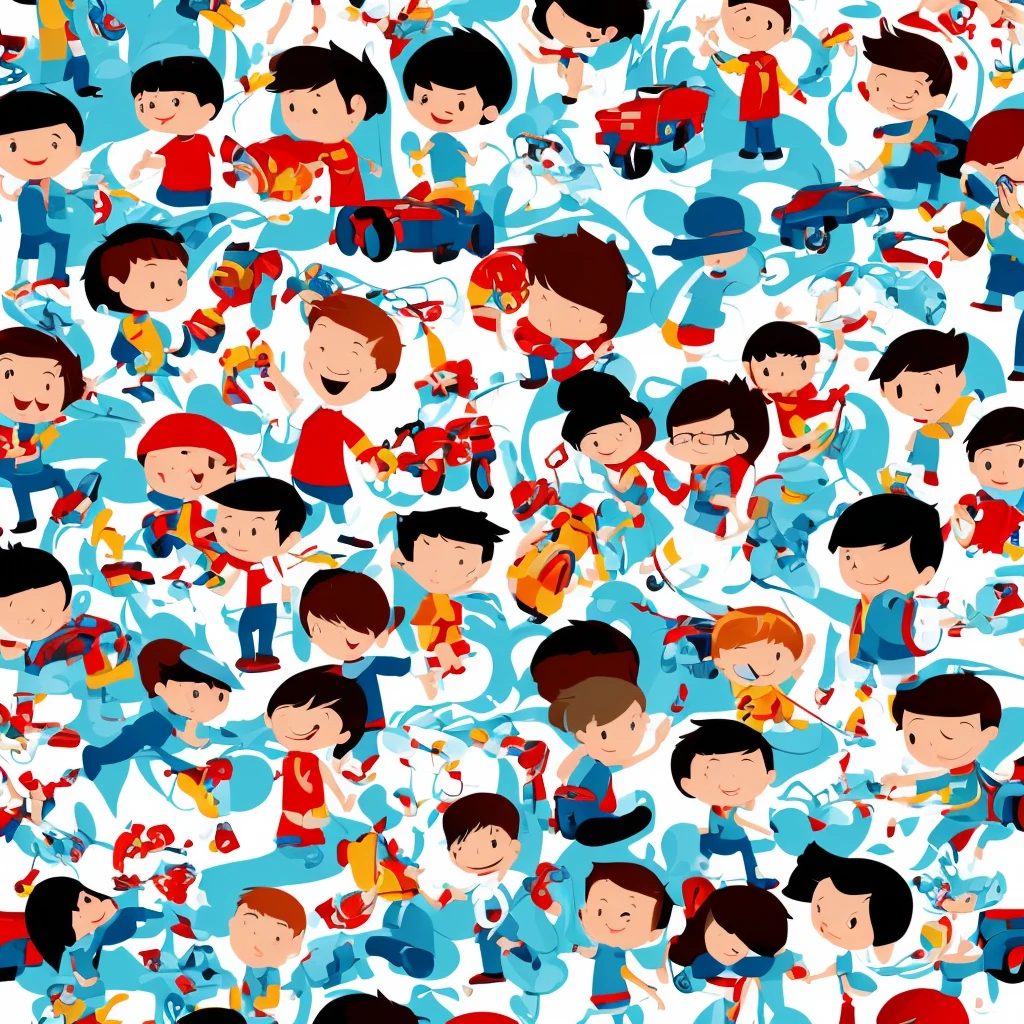 1boy, cartoon style,  white