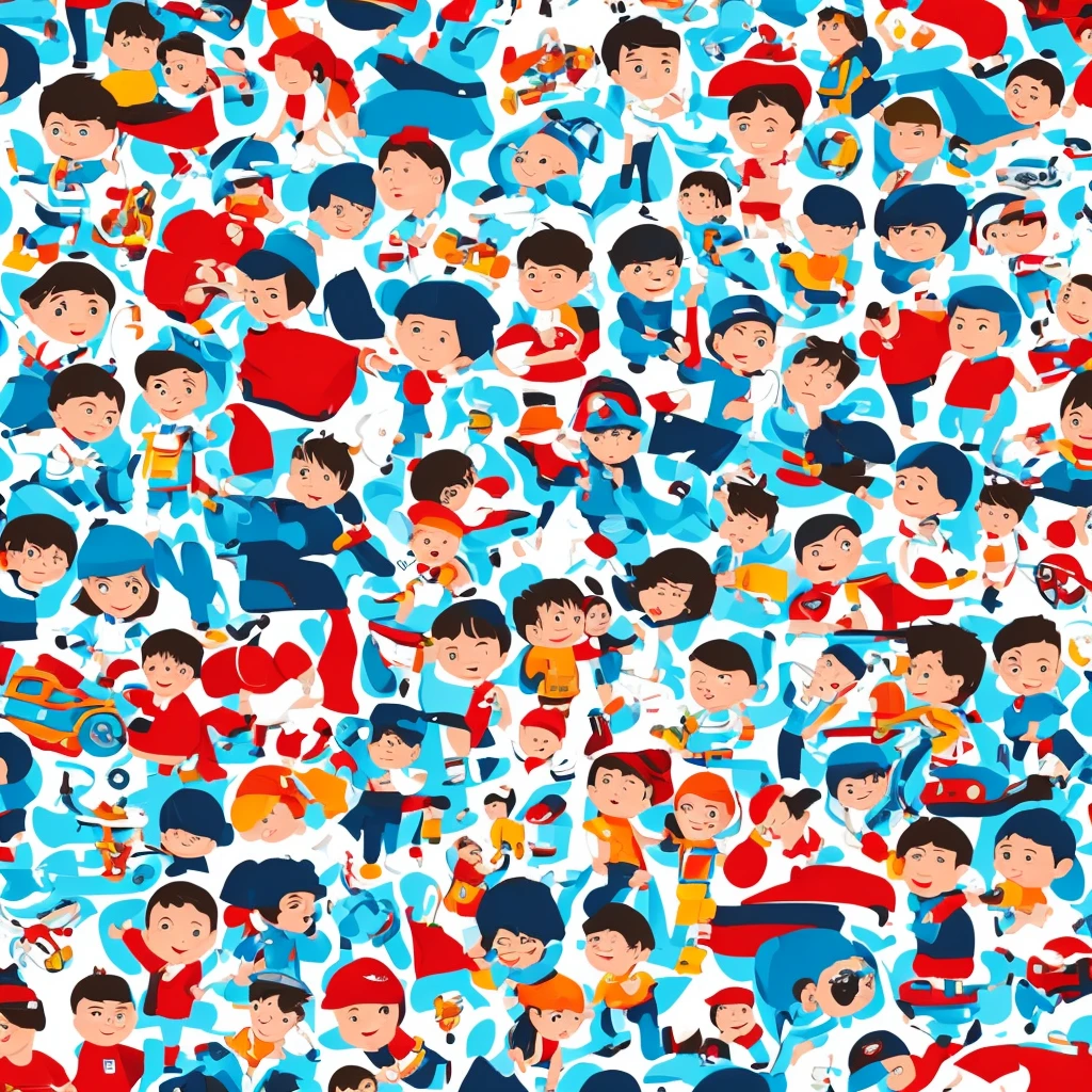 1boy, cartoon style, white