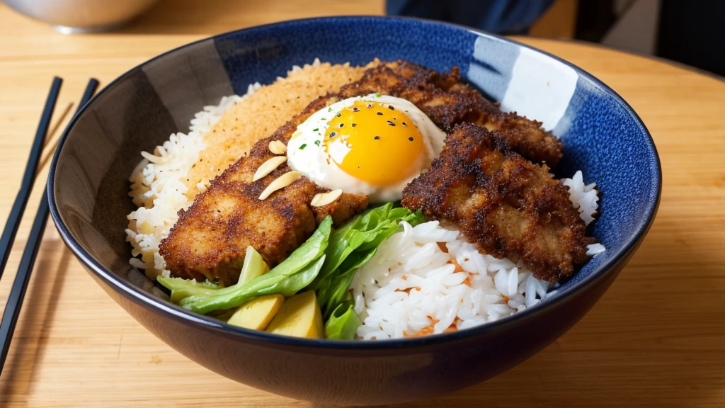 カツRice bowl,Tonkatsu,Rice bowl